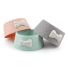 Bow-Shaped Pet Bowl with Non-Slip Base – Kivelle™