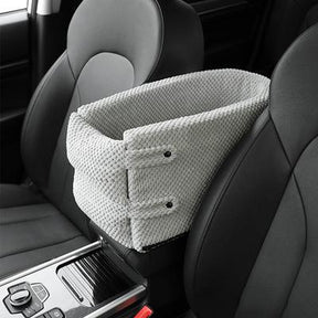 Center Console Pet Car Seat with Safety Leash for Dogs & Cats – Ridemo™