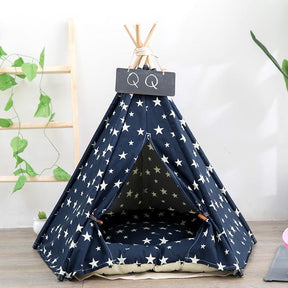 Pet Tent Bed with House-Style Design – HavenPeak™