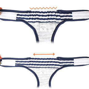 Striped Washable Dog Diaper for Urinary Incontinence – Quilby™