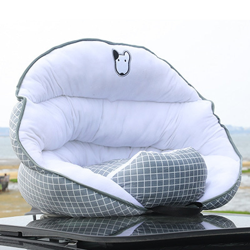 Pet Car Seat with Seat Belt Attachment & Bed Design – Milani