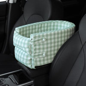 Center Console Pet Car Seat with Safety Leash for Dogs & Cats – Ridemo™