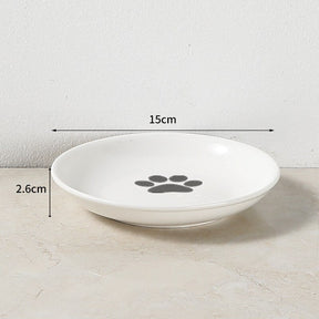 Elevated Porcelain Pet Bowl with Iron Stand – Ceramire™