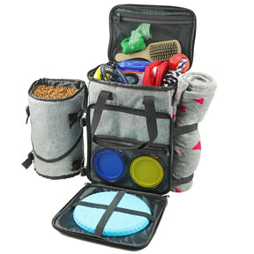 Pet Travel Bag with Multiple Pockets for Accessories – Kelsa™
