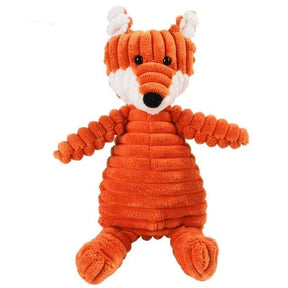 Soft Cotton Plush Animal Squeaky Chew Toy for Pets – Squeako™