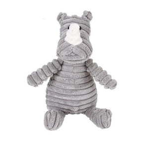 Soft Cotton Plush Animal Squeaky Chew Toy for Pets – Squeako™