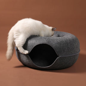 Round Tunnel Pet House with Full-Zip Opening – Viko