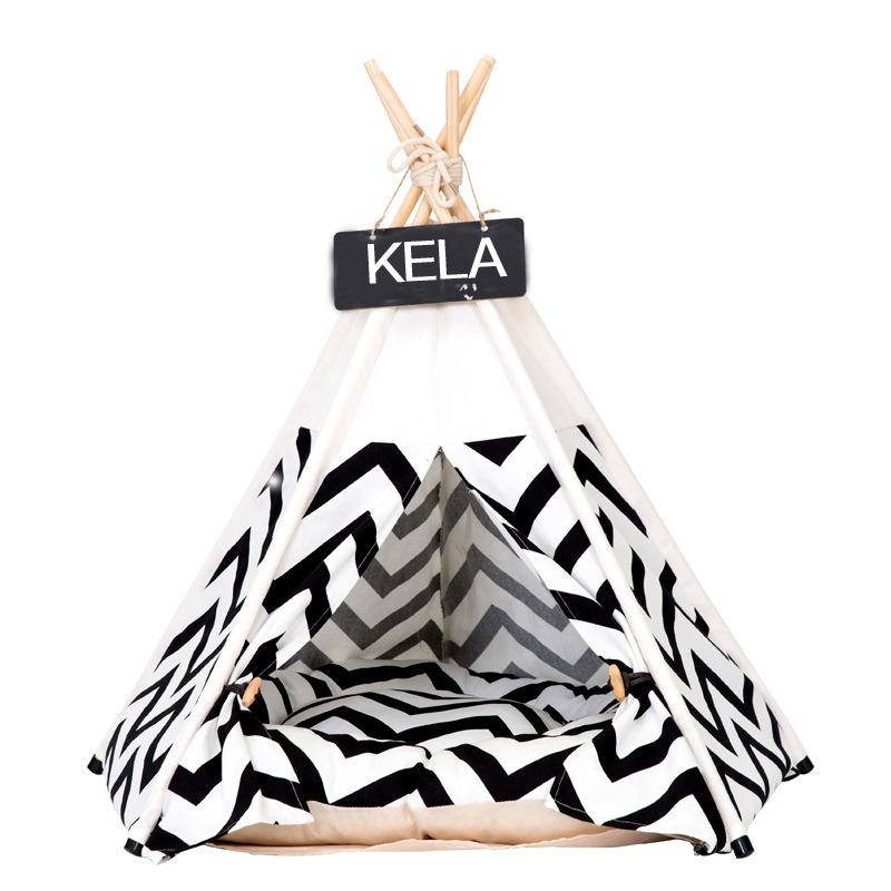 Pet Tent Bed with House-Style Design – HavenPeak™