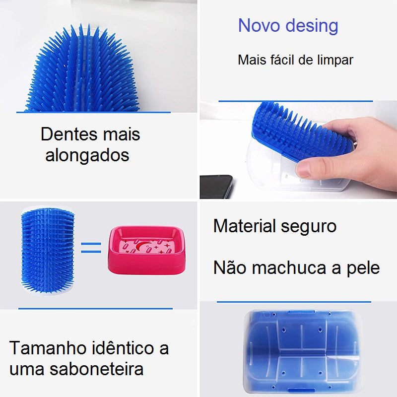 Cat Scratcher Comb & Massager Toy with Catnip for Cats – Scritchy™