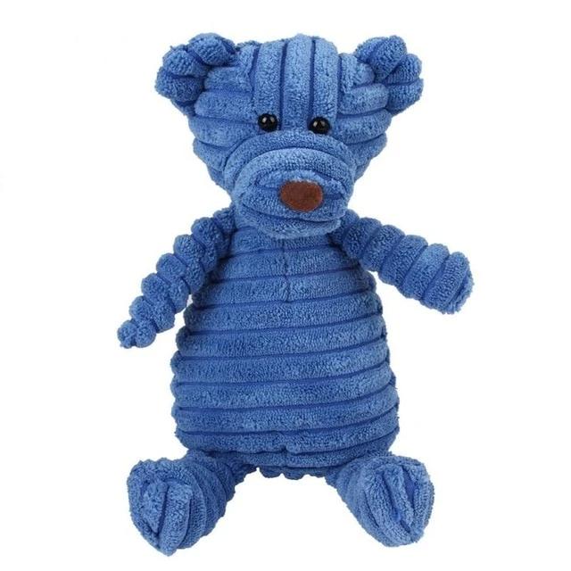 Soft Cotton Plush Animal Squeaky Chew Toy for Pets – Squeako™