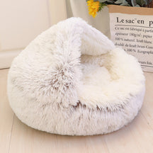 Convertible Cotton Puff Pet Bed with Removable Cover – Cozara™