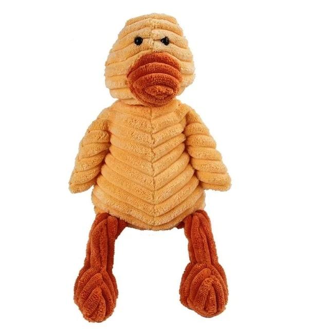Soft Cotton Plush Animal Squeaky Chew Toy for Pets – Squeako™