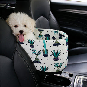 Center Console Pet Car Seat with Safety Leash for Dogs & Cats – Ridemo™