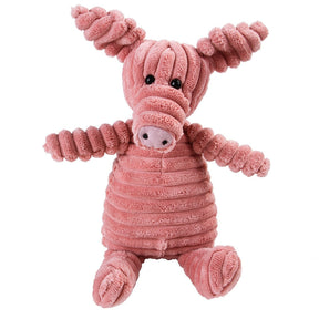 Soft Cotton Plush Animal Squeaky Chew Toy for Pets – Squeako™