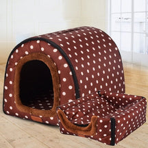 Convertible Cave Pet Bed with Removable Plush Cushion – Burrly™