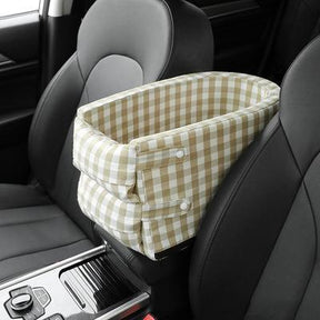 Center Console Pet Car Seat with Safety Leash for Dogs & Cats – Ridemo™
