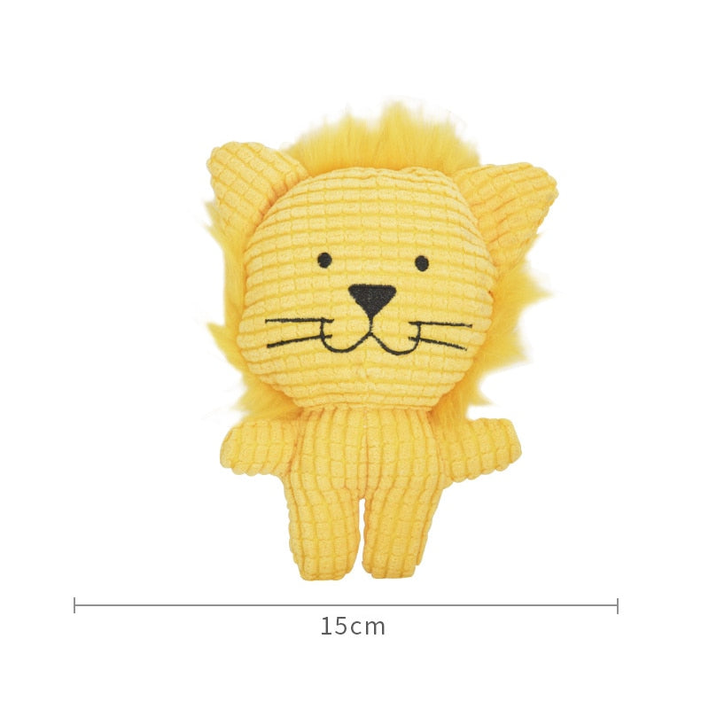 Cute Interactive Cotton Plush Animal Toy for Pets – Snugpaw™
