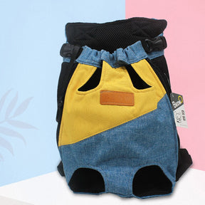 Canvas Kangaroo Front Pet Carrier Backpack with Zipper Closure – PouchRoo™