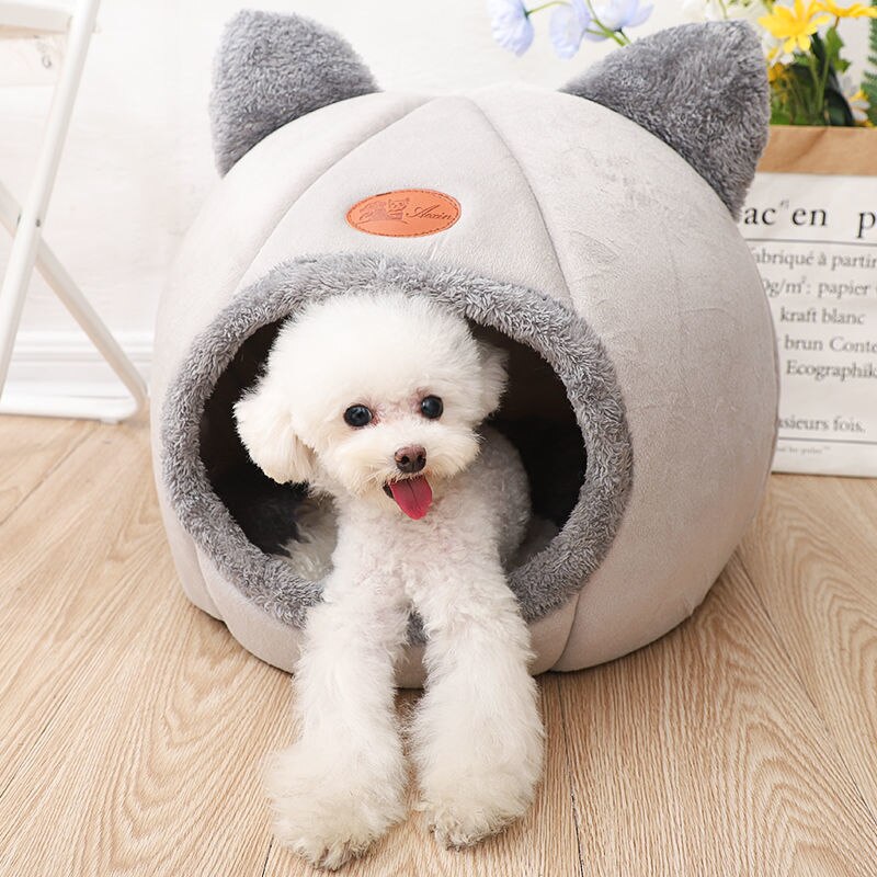 Pet Cave Bed with Removable Design for Small Pets – BelliNest™