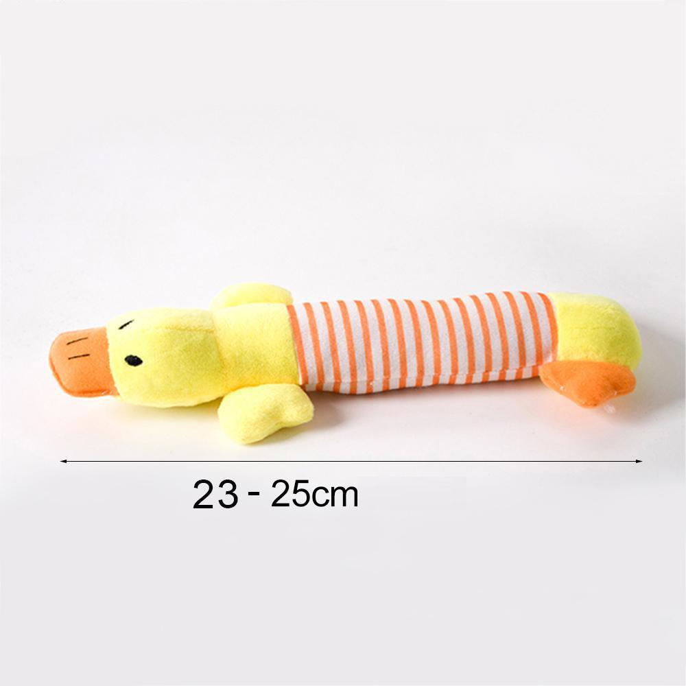 Cotton Animal Pet Toy 9.8-Inch Elephant, Duck or Pig – CritterToss™