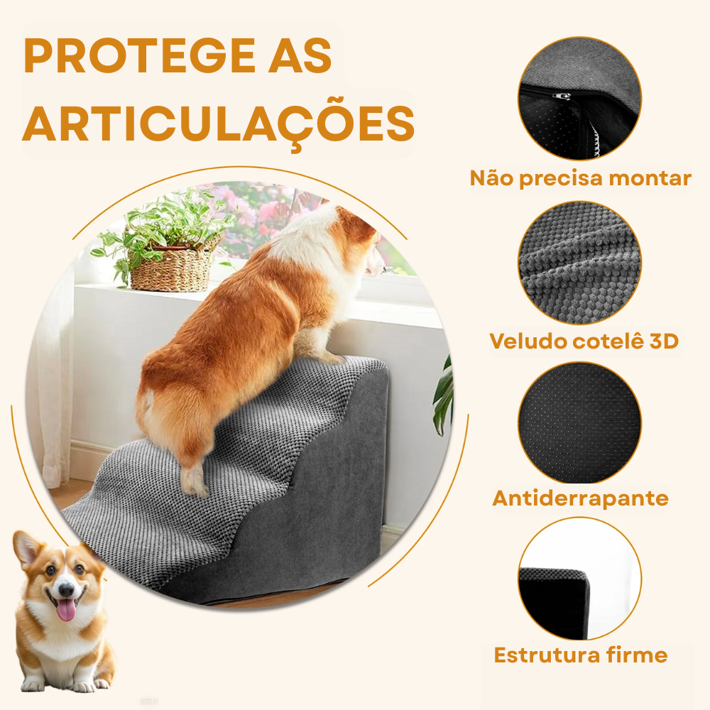 Non-Slip Pet Stairs for Sofa & Bed – 2, 3 or 4 Steps – Stridon™