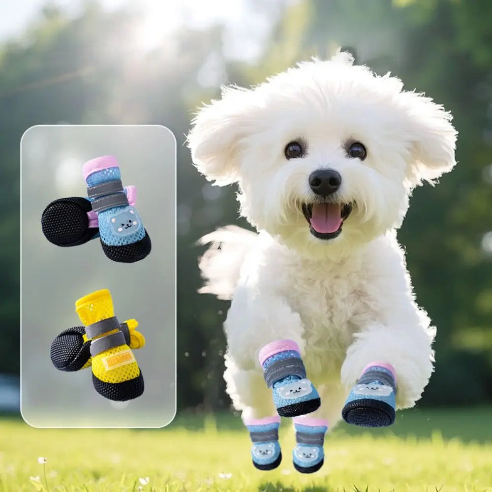 Reflective Non-Slip Dog Shoes with Waterproof Soles – NightPaw™