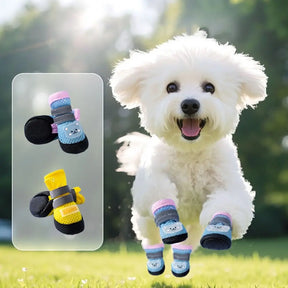 Reflective Non-Slip Dog Shoes with Waterproof Soles – NightPaw™