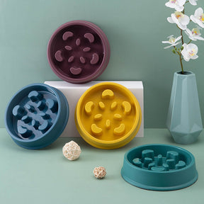 Interactive Slow Feeder Pet Bowl – Fun Puzzle Design – Puzzlow™