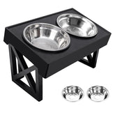 Elevated Adjustable-Height Pet Bowl with Slow Feeder – Bowdeck™