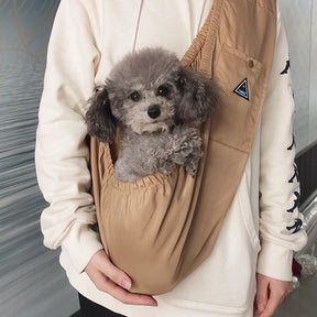 Side Sling Pet Carrier Bag with Safety Hook Leash – Sidra™