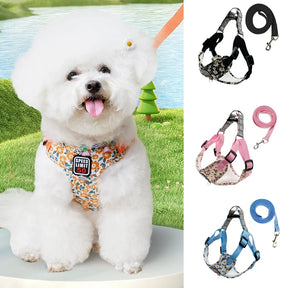Adjustable Reflective Nylon Dog Collar & Leash Set – Trekly™