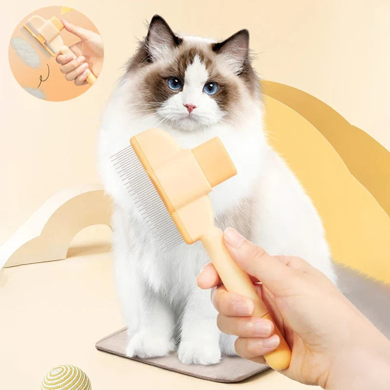 Self-Cleaning Slicker Brush for Dogs & Cats – ClickClean™