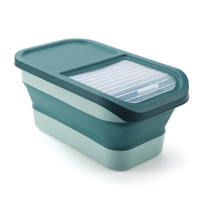 Collapsible Pet Food Storage Container with Scoop – Grainly™