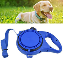 Retractable Dog Leash with Water Bottle & Waste Bag Dispenser – Roamly™