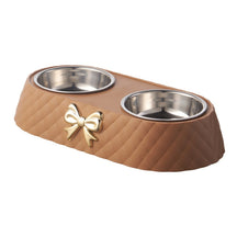 Double Pet Bowl Set – Plastic & Stainless Steel – Dishlo™