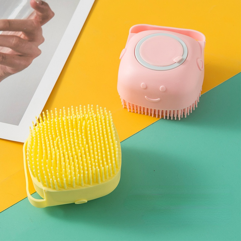 Silicone Bath Massaging Shampoo Brush for Pets – Lathero™