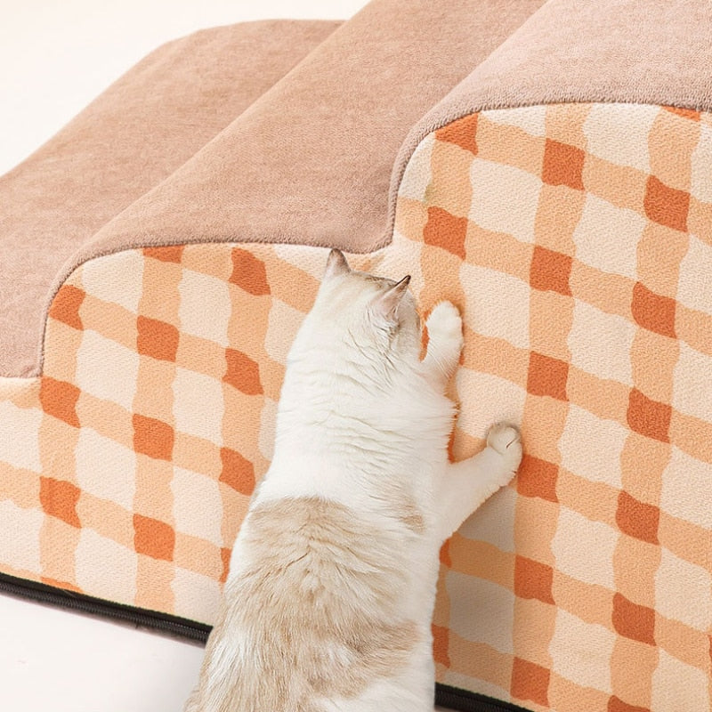 Non-Slip Foam Pet Stairs for Dogs & Cats – Steppaw™