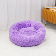 Round Plush Pet Bed in 5 Sizes – Nestora™