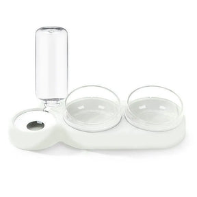 Double Pet Bowl with Automatic Water Dispenser – Trioh™