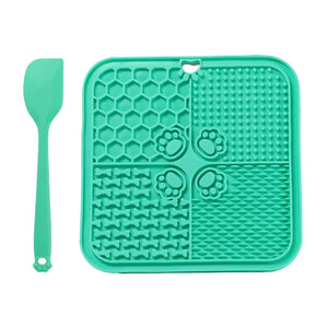 Silicone Slow Feeder Licking Mat with Spatula for Dogs & Cats – Lapzo™