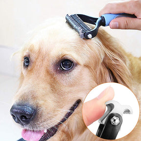 Stainless Steel Pet Deshedding Comb for Dogs & Cats – Detanglo™