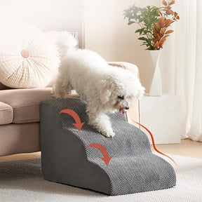 Non-Slip Memory Foam Pet Stairs for Dogs & Cats – Klimbo™
