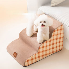 Non-Slip Foam Pet Stairs for Dogs & Cats – Steppaw™