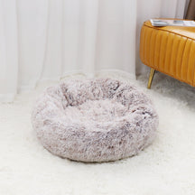 Round Plush Pet Bed in 5 Sizes – Nestora™
