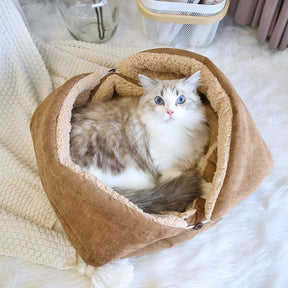 3-in-1 Plush Pet Bed with Convertible Basket Design – Nestiva™