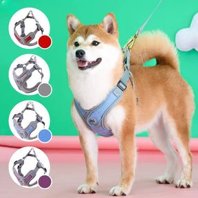 Soft Reflective Nylon Chest Harness for Dogs & Cats – Dovex™