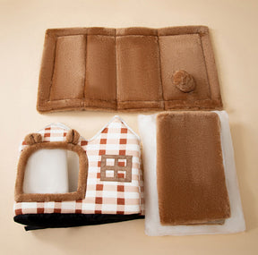 Machine-Washable Pet House Bed with Detachable Design – Havenly™