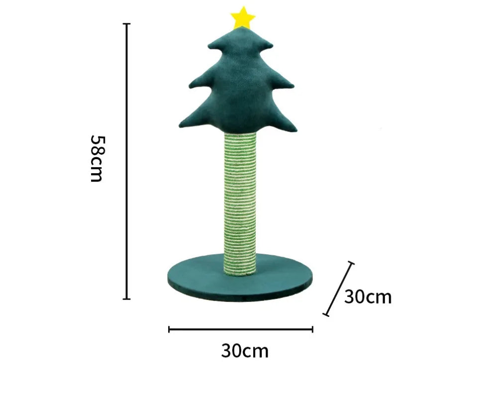Christmas Tree Cat Scratcher – Sisal Scratching Post – Vosca™