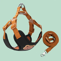 Teddy Bear Charm Polyester Collar & Leash Set for Pets – Baylo™