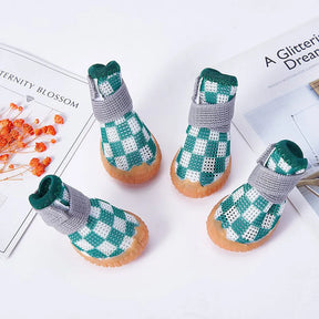Non-Slip Pet Shoes with Breathable Upper & Adjustable Straps – StreetPaws™